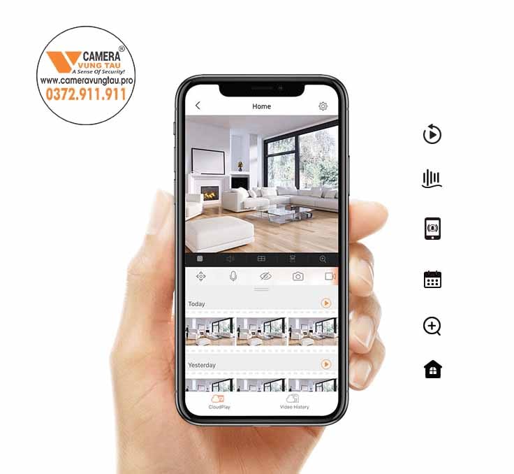 Camera wifi chính hãng EZVIZ C6CN HD 1080P 2Mp, thẻ nhớ Micro SD, quay quét 360, âm thanh nói chuyện 2 chiều 15 6404 camera wife ezviz c6cn8